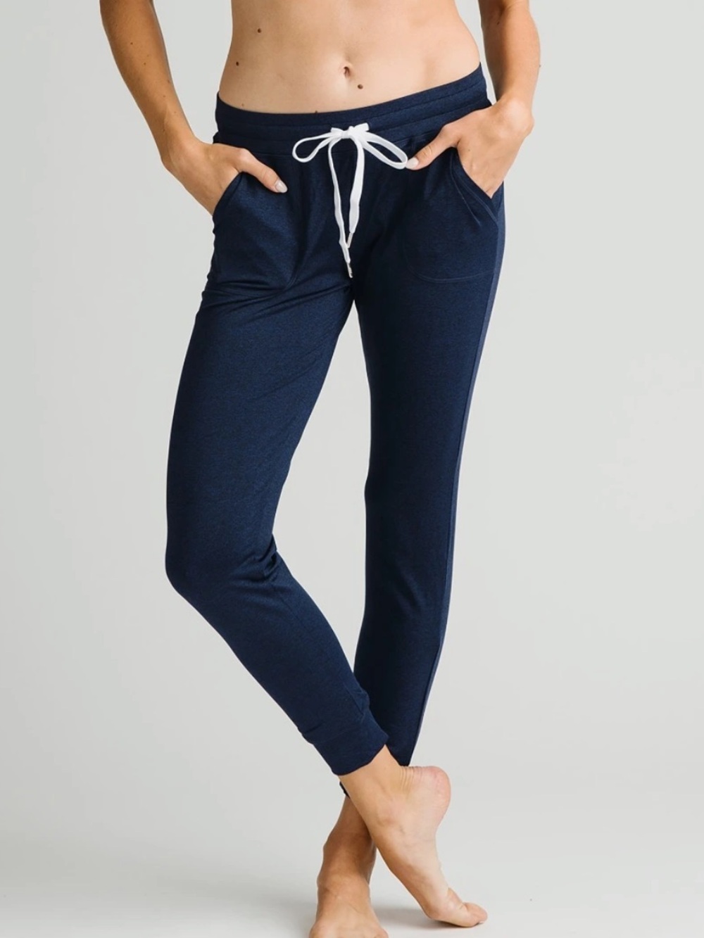 NWT Zyia Navy Cozy Joggers Pants Navy‎ Blue Size Women’s Medium